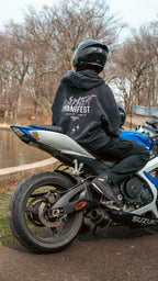 MANIFEST STAR Snow Washed Zip Fleece Hoodie