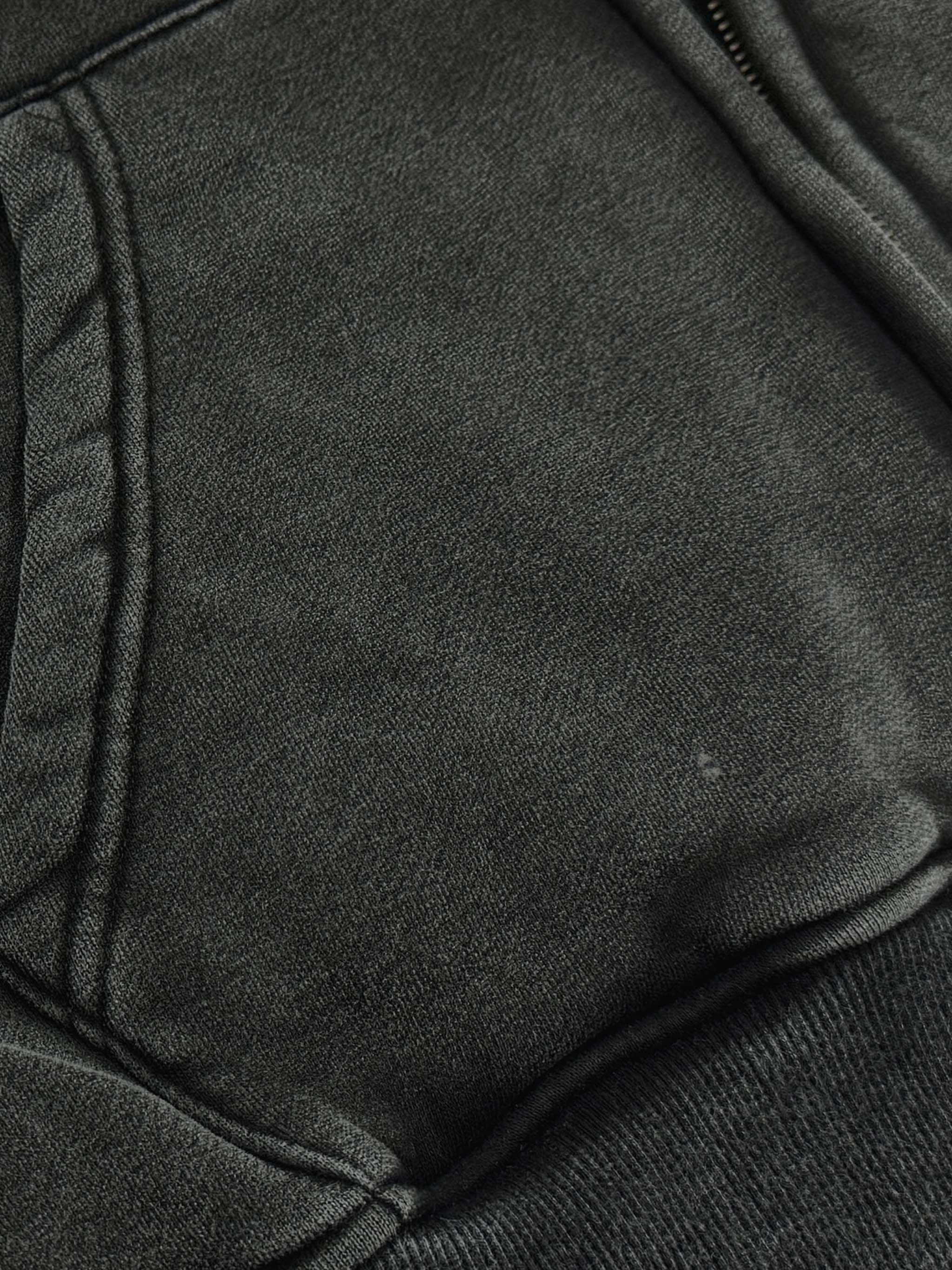 MANIFEST STAR Snow Washed Zip Fleece Hoodie