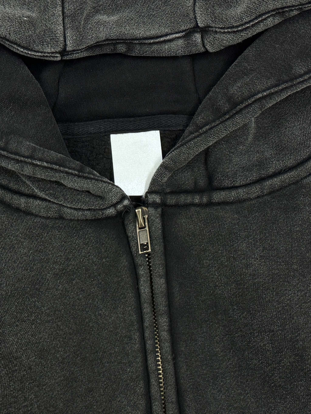 MANIFEST STAR Snow Washed Zip Fleece Hoodie
